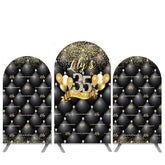 Gold Luftballons Funkeln Schwarz 35 Geburtstag Bogen Hintergrund Bausatz